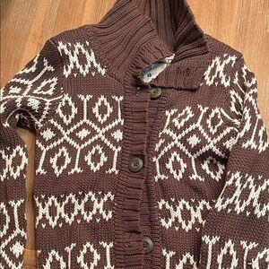 Mossimo Supply Co. Brown and White Kids Sweater